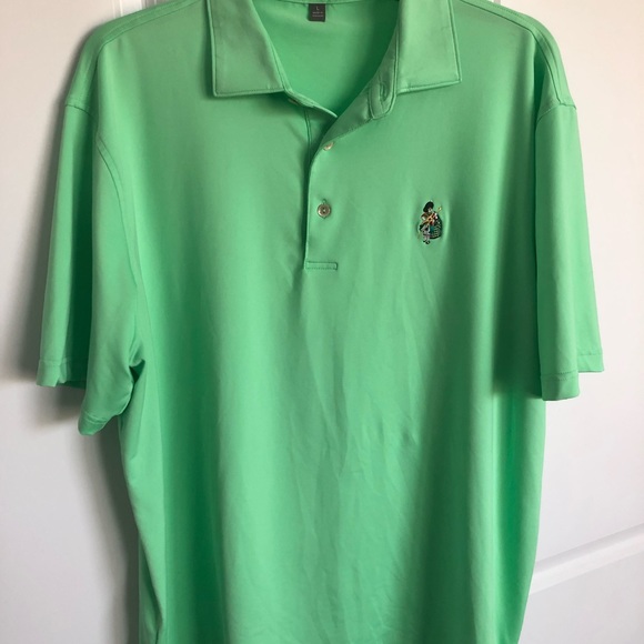 Peter Millar E4 Summer Comfort Polo Green - Picture 2 of 5